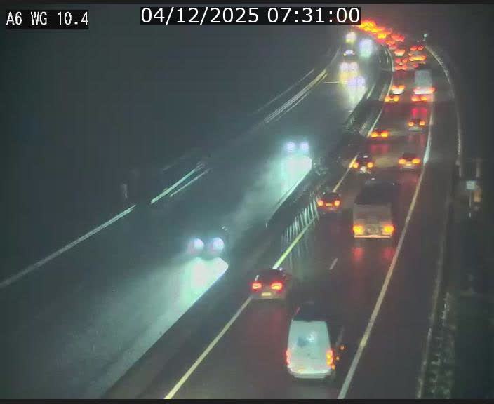 Traffic live webcam Luxembourg Mamer - A6 - BK 10.4 - direction Luxembourg/France/Allemagne