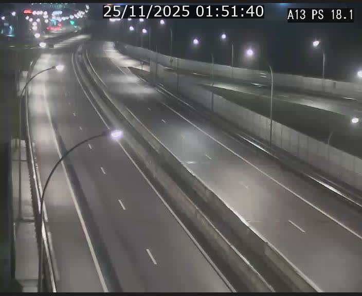 Traffic live webcam Luxembourg Dudelange - A13 direction Croix de Bettembourg - BK 18.1