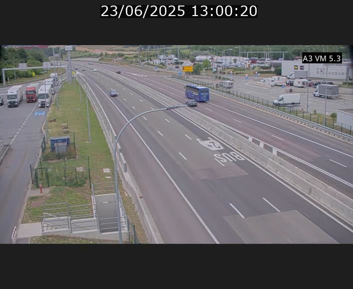 Traffic live webcam Luxembourg Aire de Berchem - A3 - BK 5 - direction France
