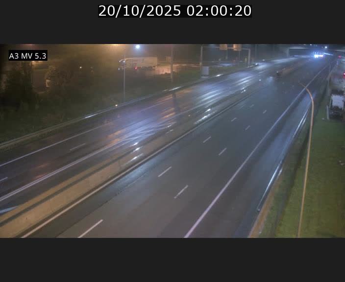 Webcam à l'Aire de Berchem au Luxembourg sur l'A3. Vue orientée vers la France
