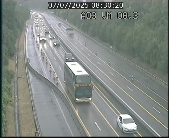 Traffic live webcam Luxembourg Bettembourg - A3 - BK 8.3 - direction France