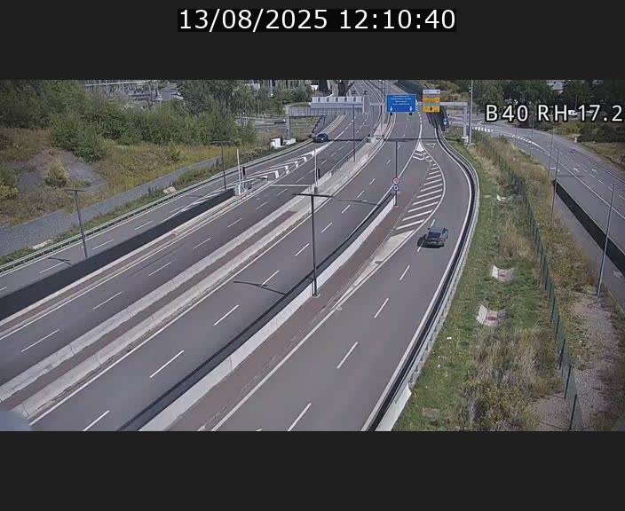 Webcam sur le contournement d'Esch Belval à hauteur de la sortie Université de Luxembourg. Vue orientée vers Luxembourg