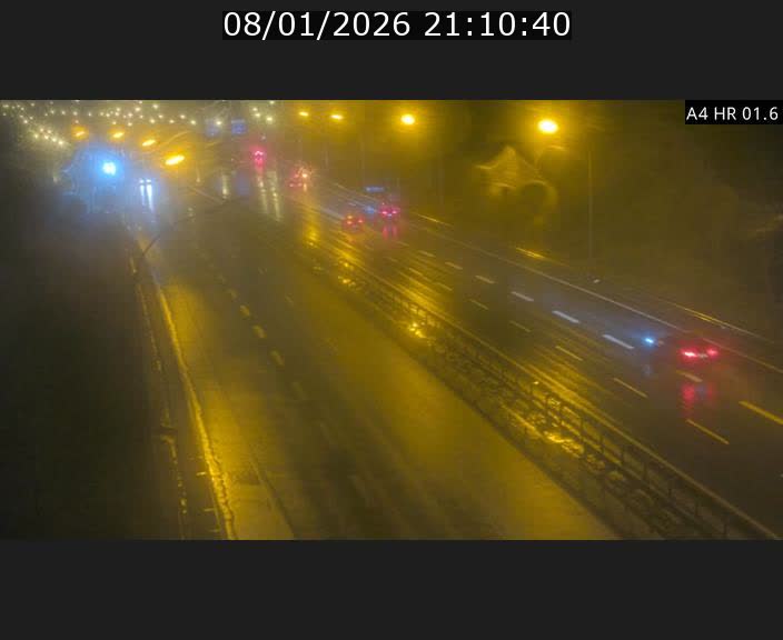 Info Trafic Luxembourg A4 - BK 1.6 - Croix de Cessange (direction Esch)