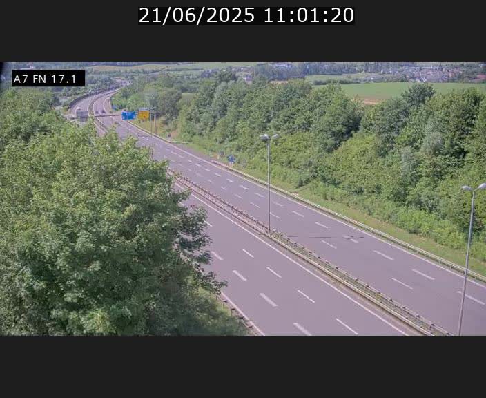 Caméra trafic Luxembourg - A7, Merscherbierg direction Mersch