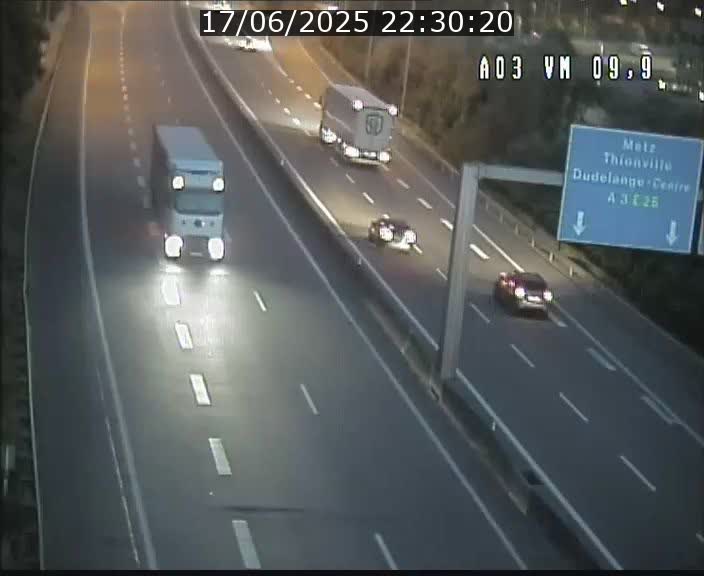 Webcam Autoroute à la Croix de Bettembourg - A3 - BK 9.9 - direction France