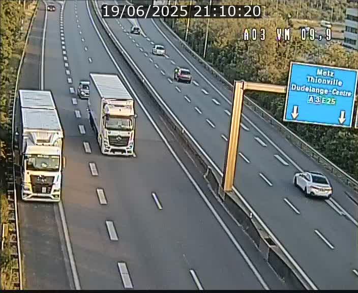 Webcam Autoroute à la Croix de Bettembourg - A3 - BK 9.9 - direction France