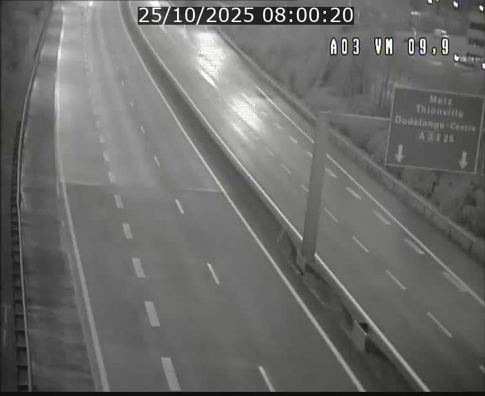 Webcam Autoroute à la Croix de Bettembourg - A3 - BK 9.9 - direction France