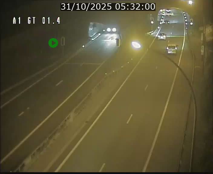 Traffic live webcam Luxembourg Hesperange - A1 direction Kirchberg - BK 1.4