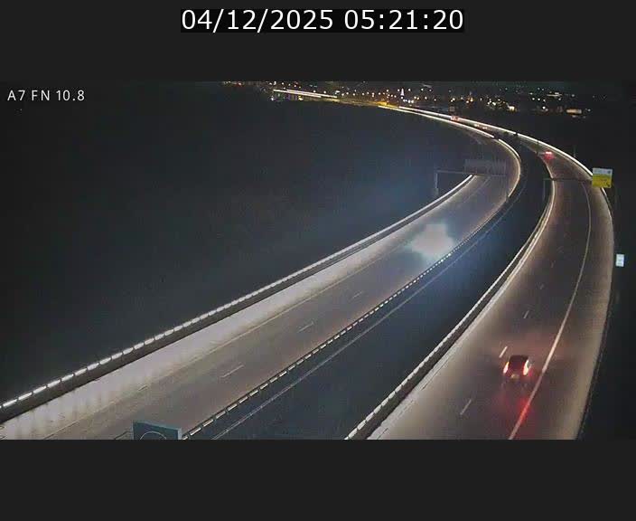 Caméra trafic Luxembourg - A7, Tunnel Gousselerbierg, sortie sud, direction rond-point Lorentzweiler (BK 10.8)