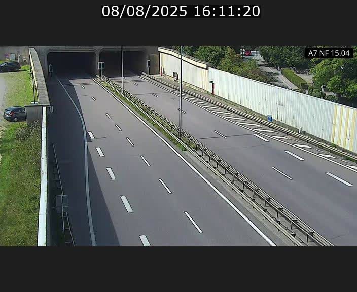 Caméra trafic Luxembourg - A7, Tunnel Mersch, entrée sud, direction Ettelbruck