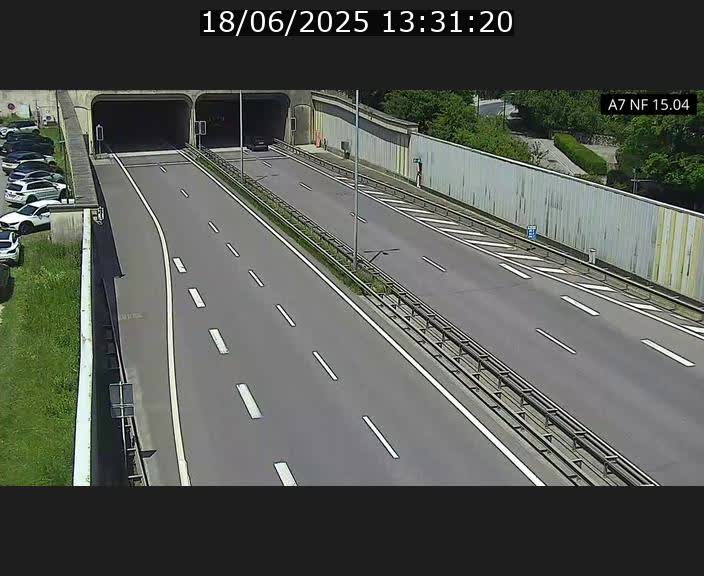 Caméra trafic Luxembourg - A7, Tunnel Mersch, entrée sud, direction Ettelbruck