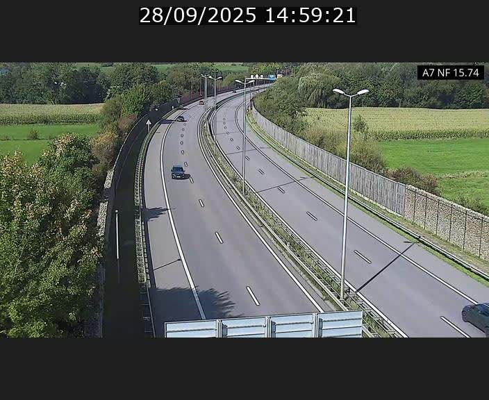 Caméra trafic Luxembourg - A7, Tunnel Mersch, entrée nord, direction Lorentzweiler