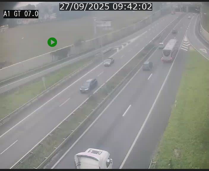 Traffic live webcam Luxembourg Cents - A1 direction Kirchberg - BK 7