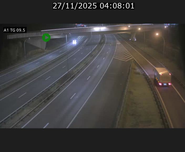 Traffic live webcam Luxembourg Jonction Grünewald - A1 direction Luxembourg-ville - BK 9.5