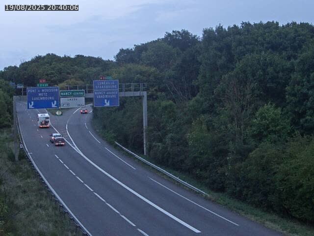 Caméra autoroute France - Biffurcation A31/A33, Laxou direction Nancy