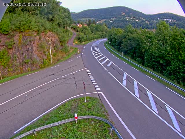 Caméra autoroute France - N66, col du Bussang direction Remiremont