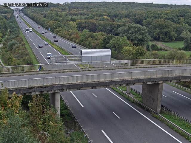 Caméra autoroute France - A31, Zoufftgen direction Luxembourg-ville, à la frontière entre la France et le Luxembourg