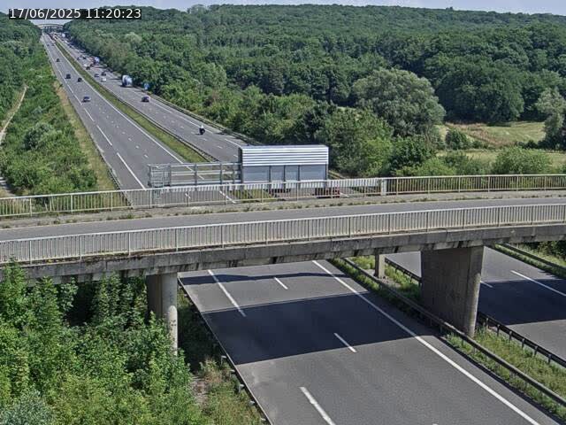 Caméra autoroute France - A31, Zoufftgen direction Luxembourg-ville, à la frontière entre la France et le Luxembourg