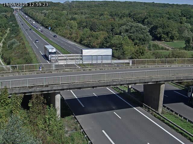 Caméra autoroute France - A31, Zoufftgen direction Luxembourg-ville, à la frontière entre la France et le Luxembourg