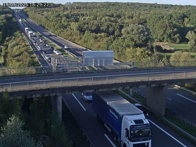 Caméra autoroute France - A31, Zoufftgen direction Luxembourg-ville, à la frontière entre la France et le Luxembourg