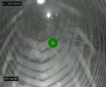 Vue en direct de l'autoroute A10 grâce à un drône situé au-dessus du péage de Virsac