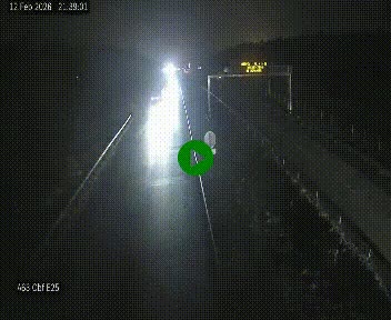 Webcam autoroute A63 en périphérie de Bordeaux au sud-est de la ville, en provenance du bassin d'Arcachon. Vue orientée vers Bordeaux