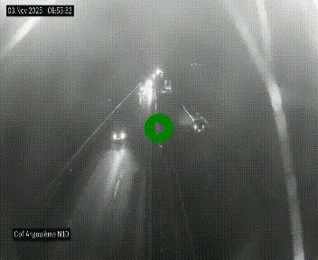 Webcam routière à la fin de la N10, en périphérique ouest d'Angouleme, proche de la jonction avec l'A10