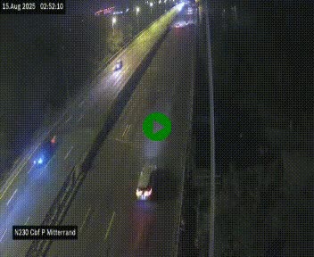 Webcam sur le périphérique de Bordeaux à l'est de la ville. Caméra située sur le Pont Mitterand sur la N230