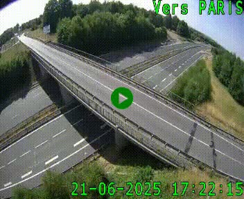 Clone of Caméra routière sur l'autoroute A20 au nord de Limoges, à la jonction avec la N520. Vue orientée vers Paris