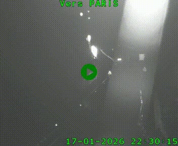 Caméra routière sur l'autoroute A20 à Bessines-sur-Gartempe. Vue orientée vers Paris