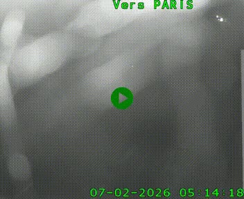 Caméra routière sur l'autoroute A20 à Saint-Hilaire-Bonneval, au sud de Limoges. Vue orientée vers Paris