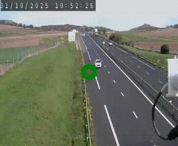 Caméra autoroute A75 à hauteur de Le Crest, en direction de Montpellier