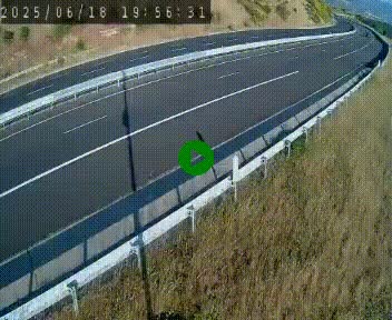 Caméra autoroutière France - A75, Engayresque, entre Millau et Séverac-le-Chateau, en direction de Montpellier