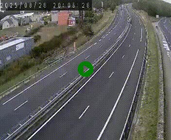 Caméra autoroute A75 à hauteur du col du rocher blanc en direction de Montpellier