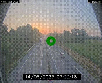 Webcam sur le périphérique de Rennes (N136) à hauteur du quartier Bréquigny, au sud de la ville