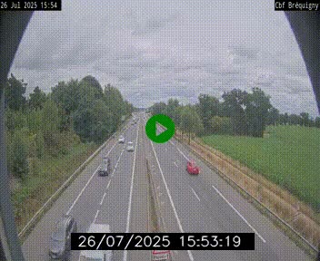 Webcam sur le périphérique de Rennes (N136) à hauteur du quartier Bréquigny, au sud de la ville