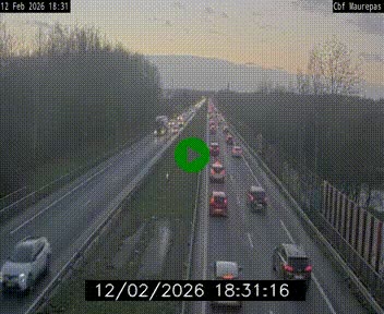 Webcam sur le périphérique de Rennes (N136) à hauteur de Maurepas, au nord de la ville