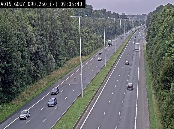 Webcam autoroute Belgique - Gouy-lez-piéton - E42 - BK 90.3