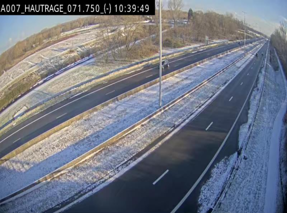 Webcam autoroute Belgique - Hautrage - E19 - BK 71.7