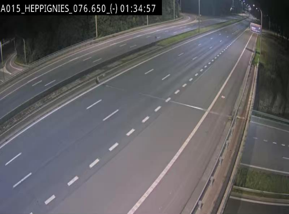 Webcam autoroute Belgique - Heppignies - E42 direction Namur - BK 76.4