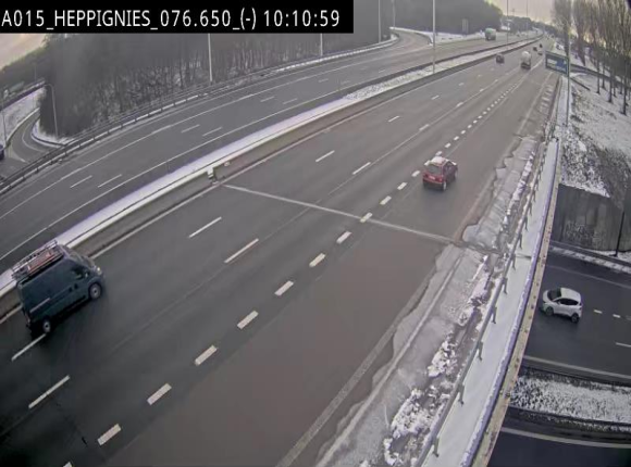 Webcam autoroute Belgique - Heppignies - E42 direction Namur - BK 76.4