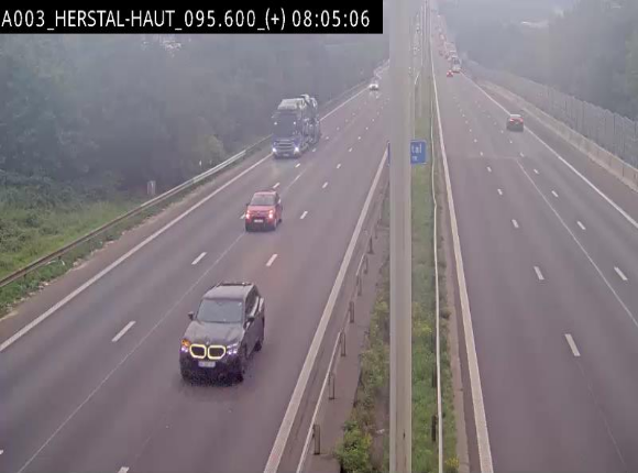 Webcam autoroute Belgique - Herstal - E40 direction Aix-la-Chapelle - BK 97