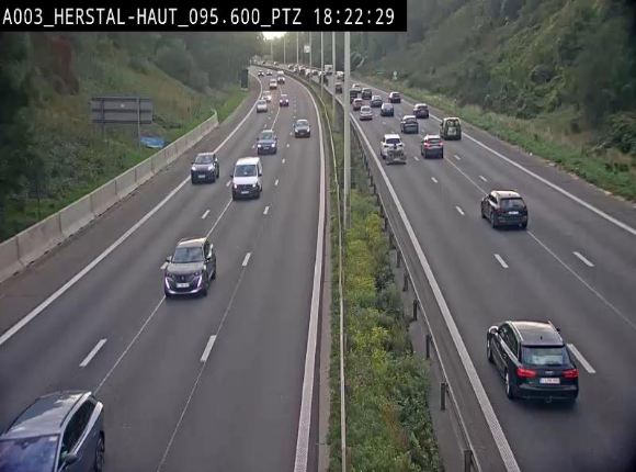 Webcam E40 à Herstal en direction de Liège et en provenance d'Aachen