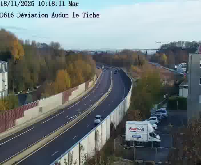 Webcams sur la D616, sur le contournement d'Audun-le-Tiche menant à Belval (Luxembourg)
