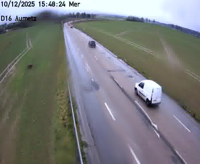 Webcam sur la D16 à Aumetz. Vue orientée vers A30