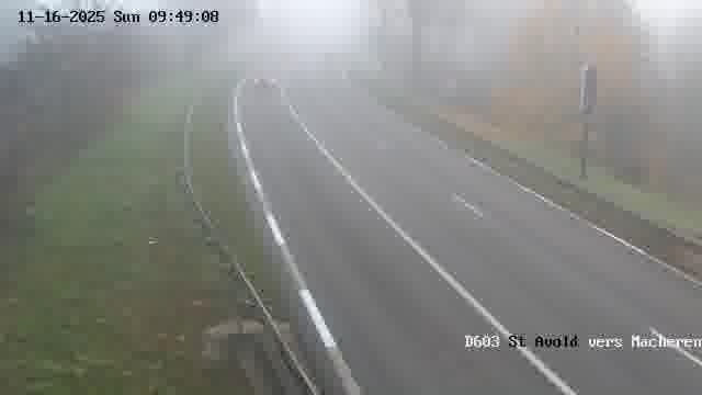 Webcam sur la D603 située à proximité de Saint-Avold. Vue orientée vers Macheren.