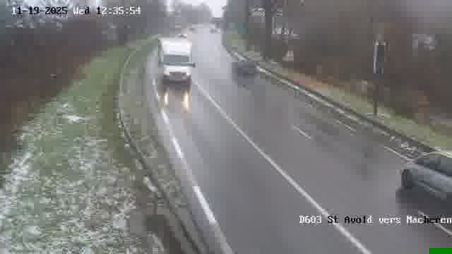 Webcam sur la D603 située à proximité de Saint-Avold. Vue orientée vers Macheren.