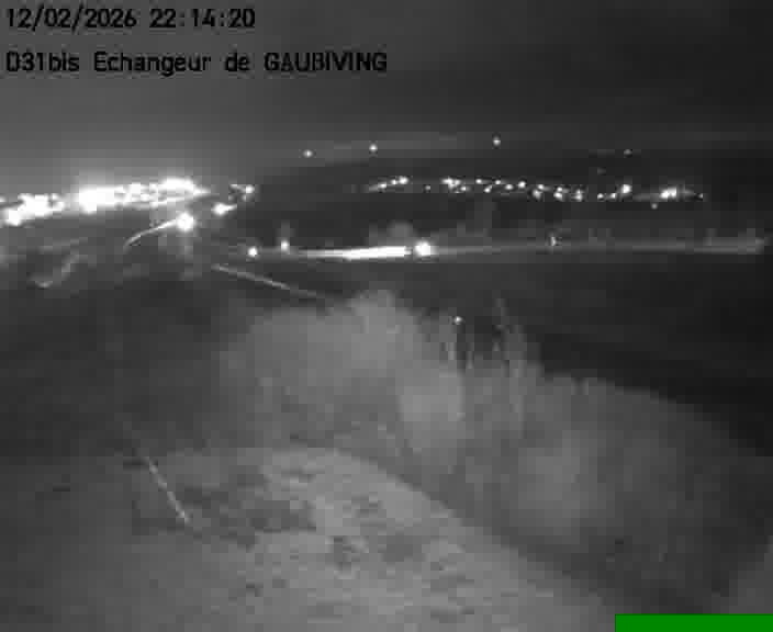 Dispositif d’observation sur D31bis (France) à Gaubiving, en direction de Sarreguemines, offrant une visualisation fiable des conditions de circulation.