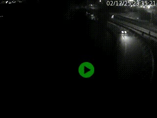 Caméra autoroute à la jonction entre l'A7 et la D301 (Boulevard urbain Sud de Lyon) à Feyzin, au sud de Lyon. Vue orientée vers Mions