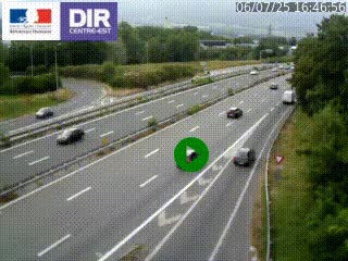 Webcam sur la Nationale 201 à hauteur de la sortie Chambéry-Nord, avant à la jonction entre l'A41 et l'A43, en direction de Lyon
